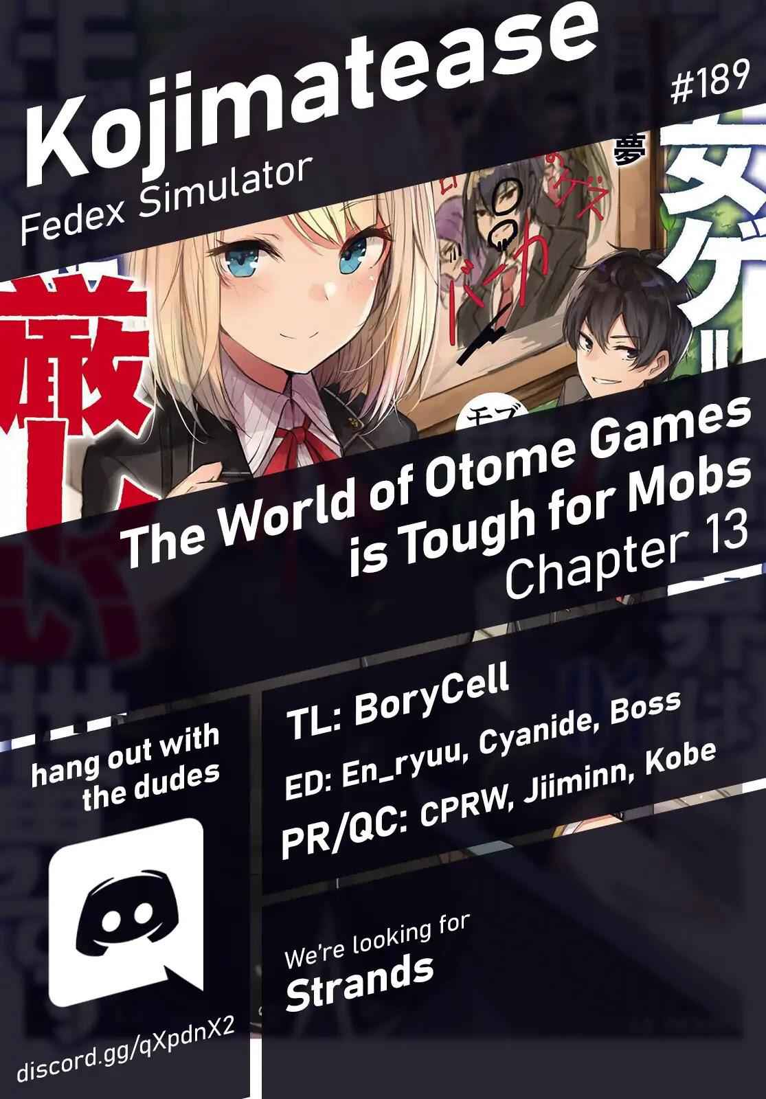 The World of Otome Games Is Tough for Mobs Chapter 13 1